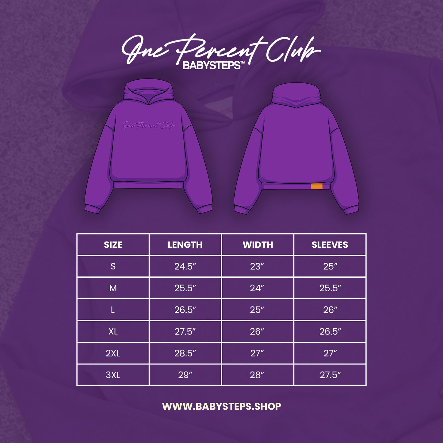 One Percent Club - Hoodie - Boxy Cropped