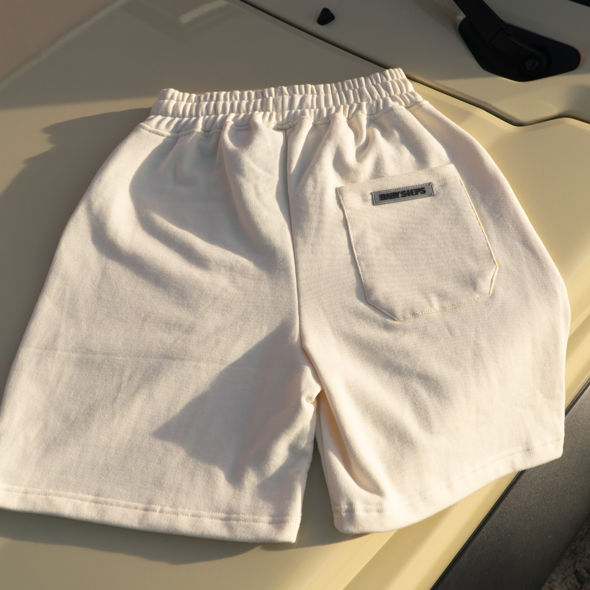 French Terry Shorts - Cream – BABYSTEPS