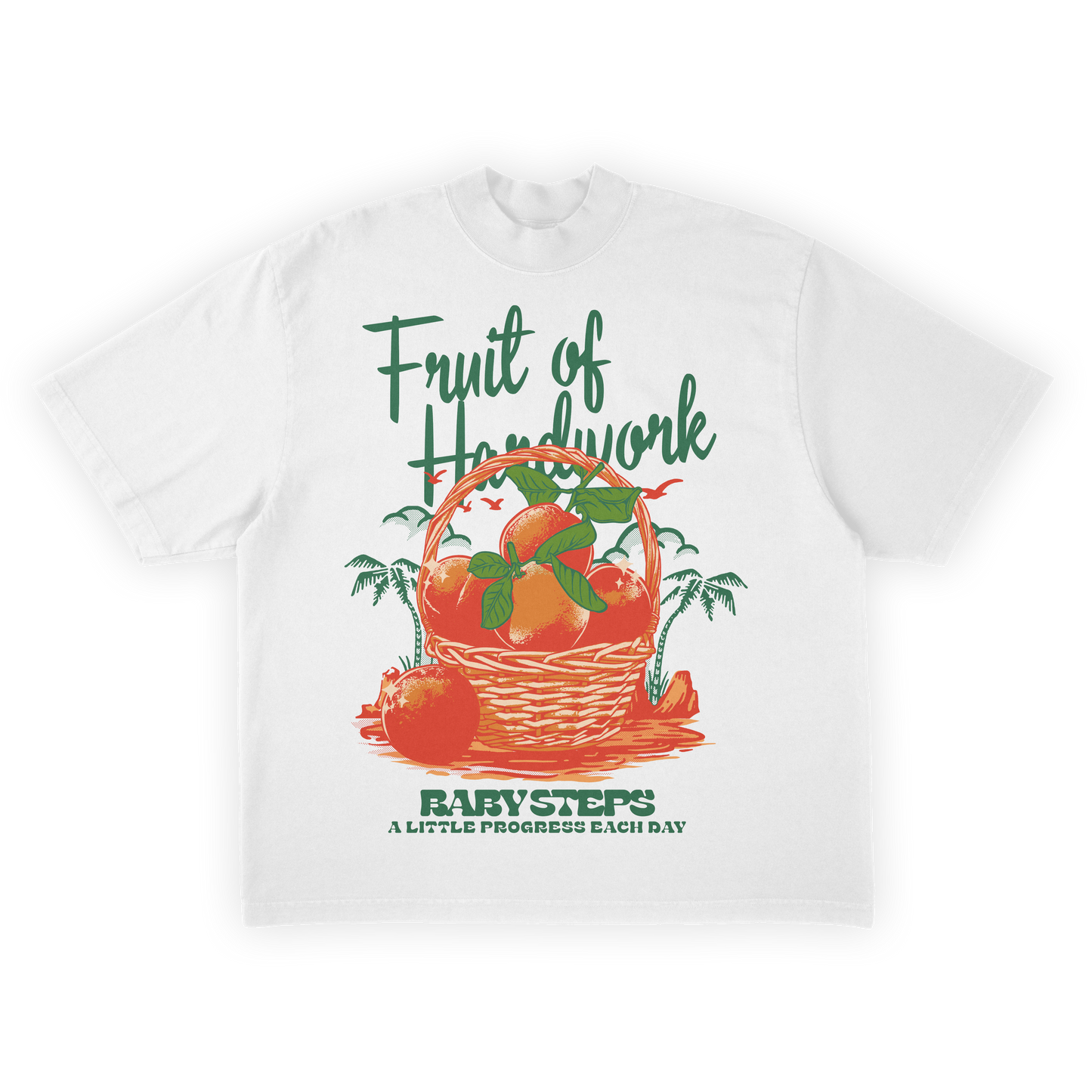 FRUIT OF HARDWORK - MOCK NECK TEE